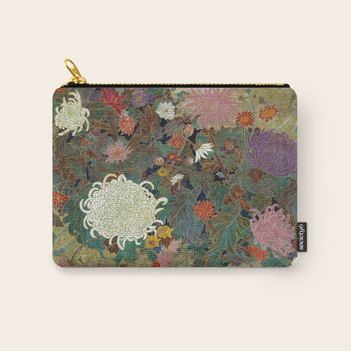 flower Japanese painting Carry All Pouch Gallery Image 1
