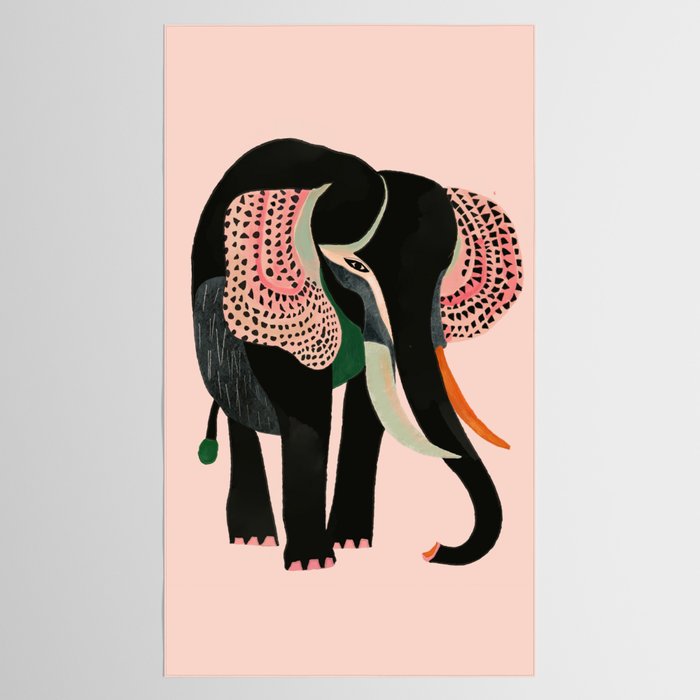 Abstract Elephant Tablecloth Gallery Image 2