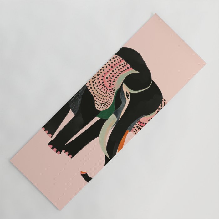Abstract Elephant Yoga Mat Gallery Image 1