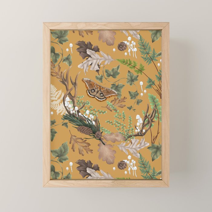 Bohemian Leafy Forest Mini Art Print Gallery Image 1