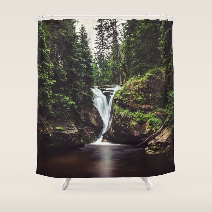 Pure Water - Landscape and Nature Photography Shower Curtain Gallery Image 1
