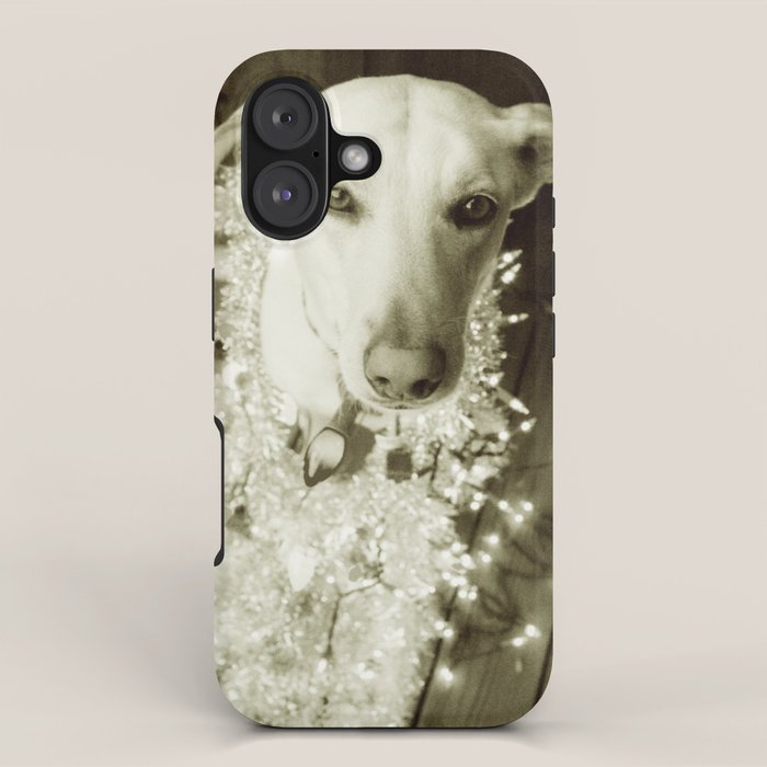 It's Beginning to Look a Lot Like Christmas B&W iPhone Case Gallery Image 1