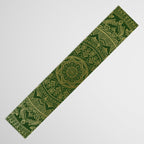 Mandala Royal - Green and Gold Table Runner Gallery Image 3