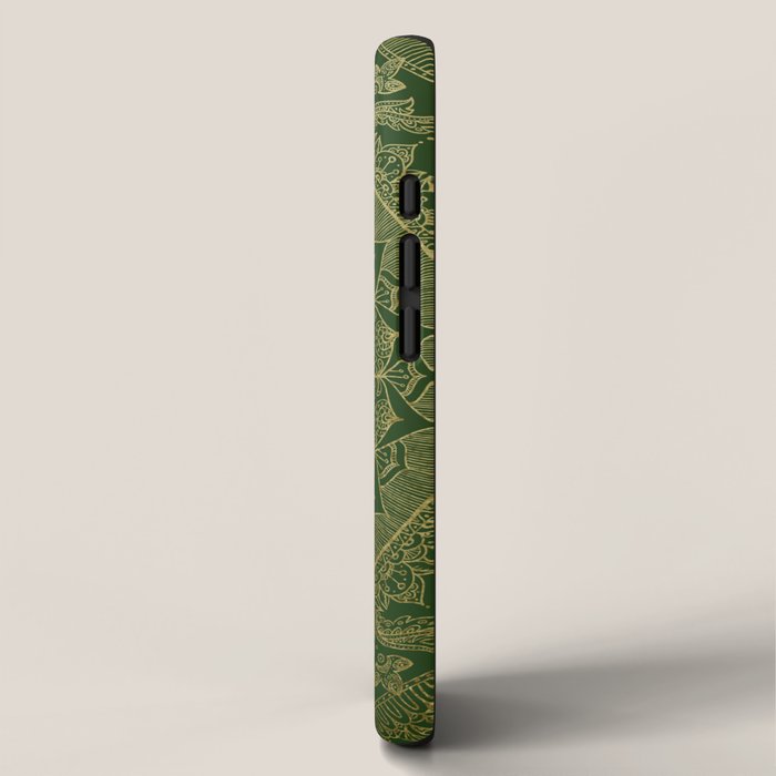 Mandala Royal - Green and Gold iPhone Case Gallery Image 2