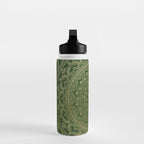 Mandala Royal - Green and Gold Water Bottle Gallery Image 3