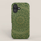 Mandala Royal - Green and Gold iPhone Case Gallery Image 1