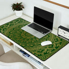 Mandala Royal - Green and Gold Desk Mat Gallery Image 2