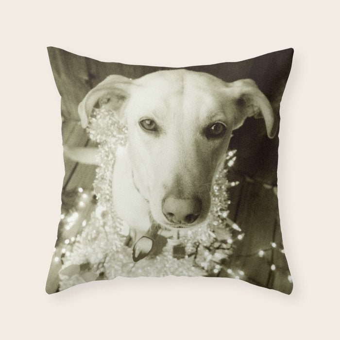 It's Beginning to Look a Lot Like Christmas B&W Throw Pillow Gallery Image 6