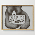 Feed Me And Tell Me I'm Pretty Bear Serving Tray Gallery Image 1