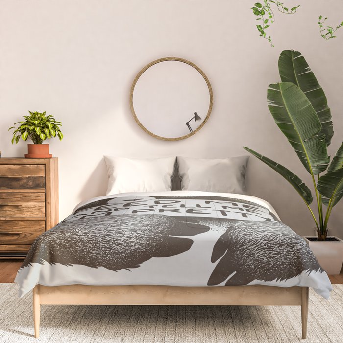Feed Me And Tell Me I'm Pretty Bear Comforter Gallery Image 3