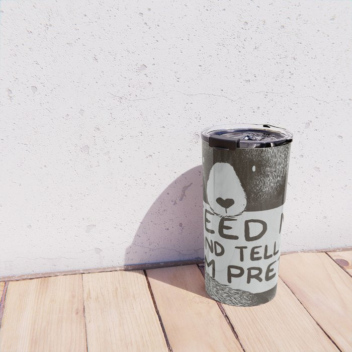 Feed Me And Tell Me I'm Pretty Bear Travel Mug Gallery Image 4