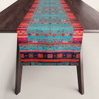 Traditional Berber Bohemian Moroccan Handmade Fabric Style Fall Autumn Color Inspiration Table Runner Gallery Image 1