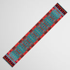 Traditional Berber Bohemian Moroccan Handmade Fabric Style Fall Autumn Color Inspiration Table Runner Gallery Image 3
