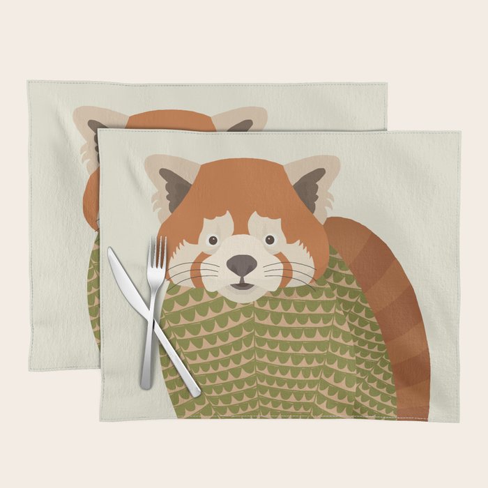 Whimsical Red Panda Placemat Gallery Image 1