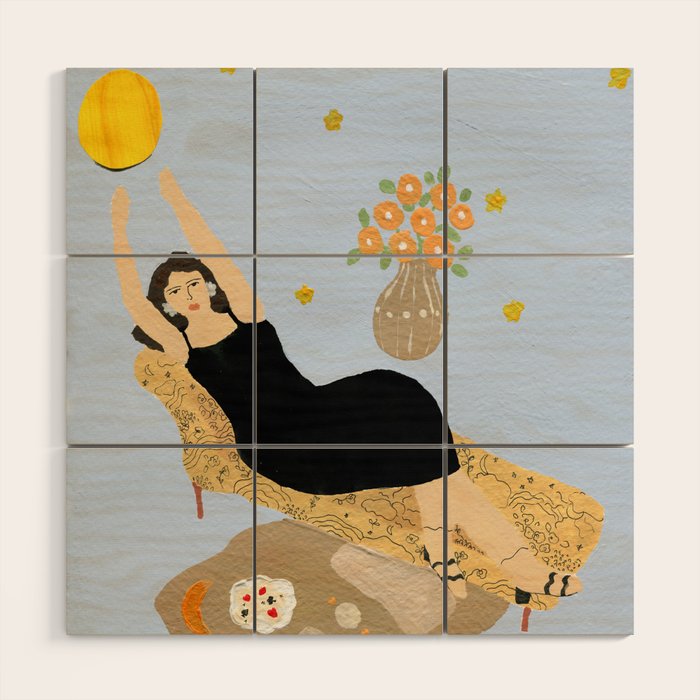 Moon Phases Wood Wall Art Gallery Image 1
