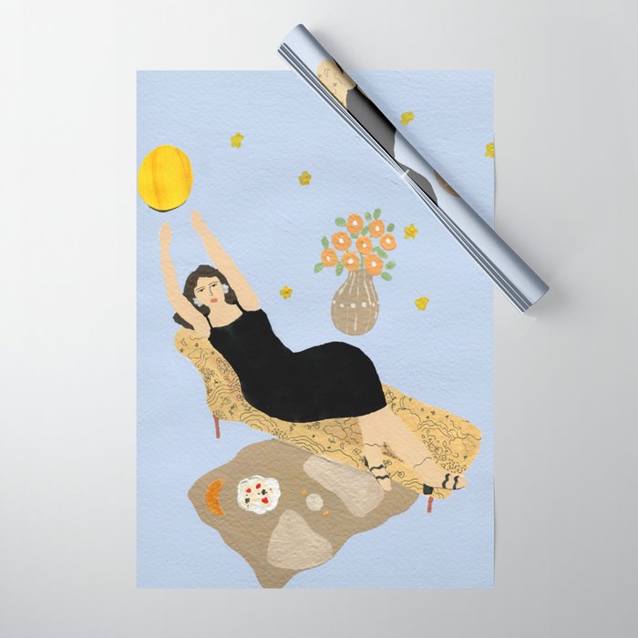 Moon Phases Wrapping Paper Gallery Image 1