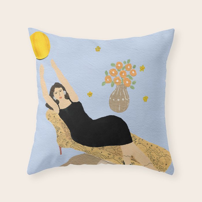 Moon Phases Throw Pillow Gallery Image 6
