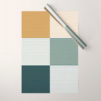Color Block Line Pattern II Wrapping Paper Gallery Image 1