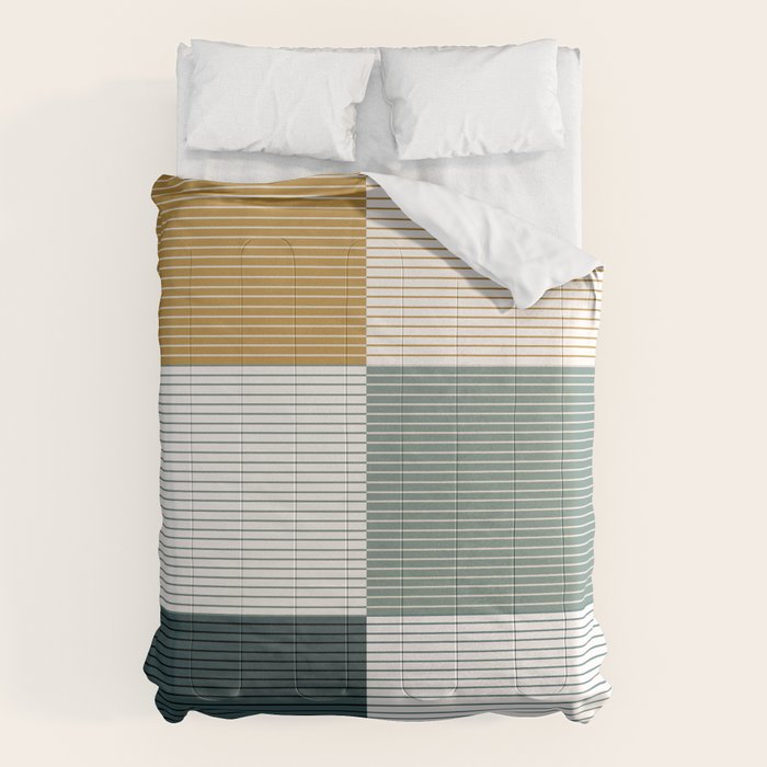 Color Block Line Pattern II Comforter Gallery Image 6