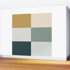 Color Block Line Pattern II Wall Mural Gallery Image 2