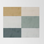 Color Block Line Pattern II Throw Blanket Gallery Image 2
