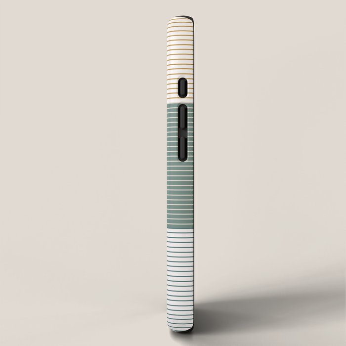 Color Block Line Pattern Ii Iphone Case