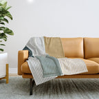 Color Block Line Pattern II Throw Blanket Gallery Image 1