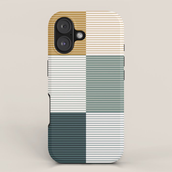 Color Block Line Pattern II iPhone Case Gallery Image 1