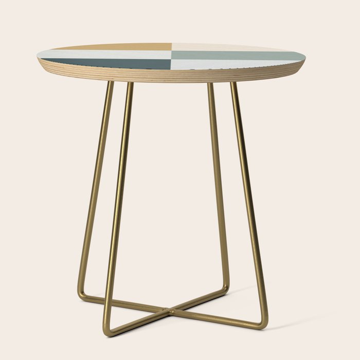 Color Block Line Pattern II Side Table Gallery Image 1