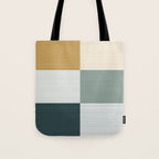 Color Block Line Pattern II Tote Bag Gallery Image 1