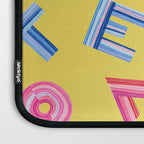 Cast Your Vote | Hand-Lettered Pattern in Yellow Laptop Sleeve Gallery Image 3