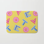Cast Your Vote | Hand-Lettered Pattern in Yellow Bath Mat Gallery Image 1