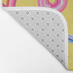 Cast Your Vote | Hand-Lettered Pattern in Yellow Bath Mat Gallery Image 2