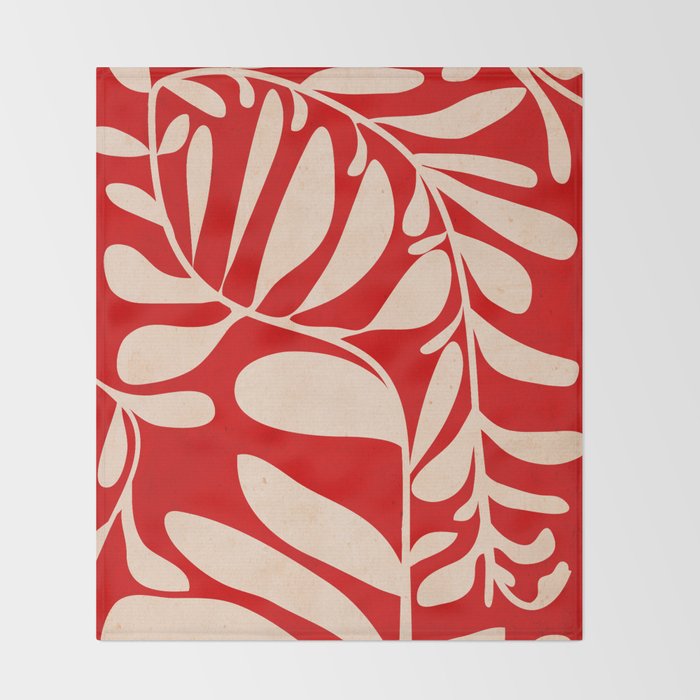 Abstract Plant 3/5 Throw Blanket Gallery Image 2