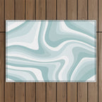 Abstract Wavy Stripes LXVI Outdoor Rug Gallery Image 1