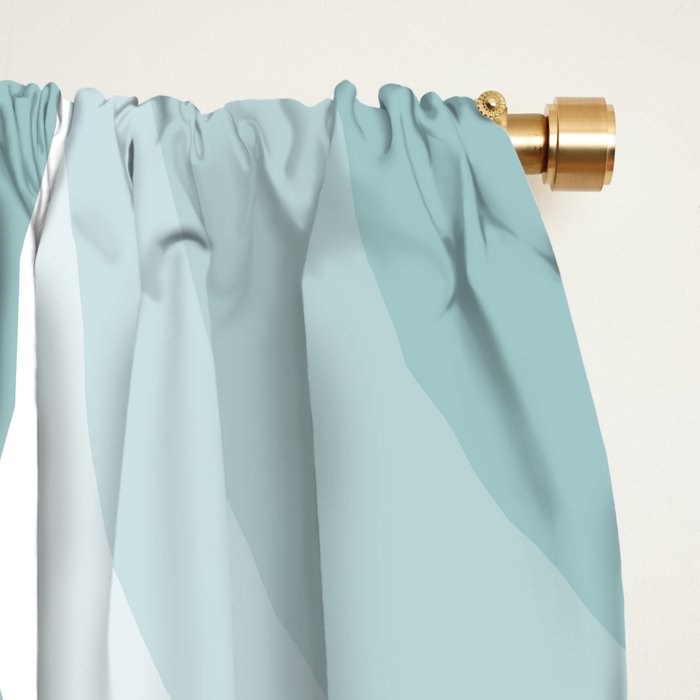 Abstract Wavy Stripes LXVI Window Curtain Gallery Image 2