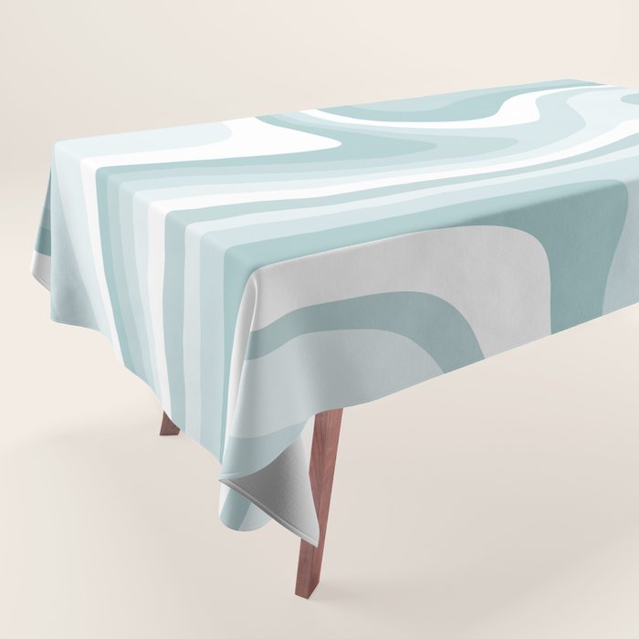 Abstract Wavy Stripes LXVI Tablecloth Gallery Image 1