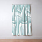 Abstract Wavy Stripes LXVI Window Curtain Gallery Image 3