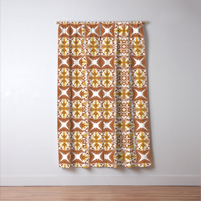 Tile Shapes Nature Charm Window Curtain Gallery Image 3