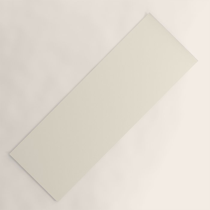Cream - Solid Color Collection Yoga Mat Gallery Image 1