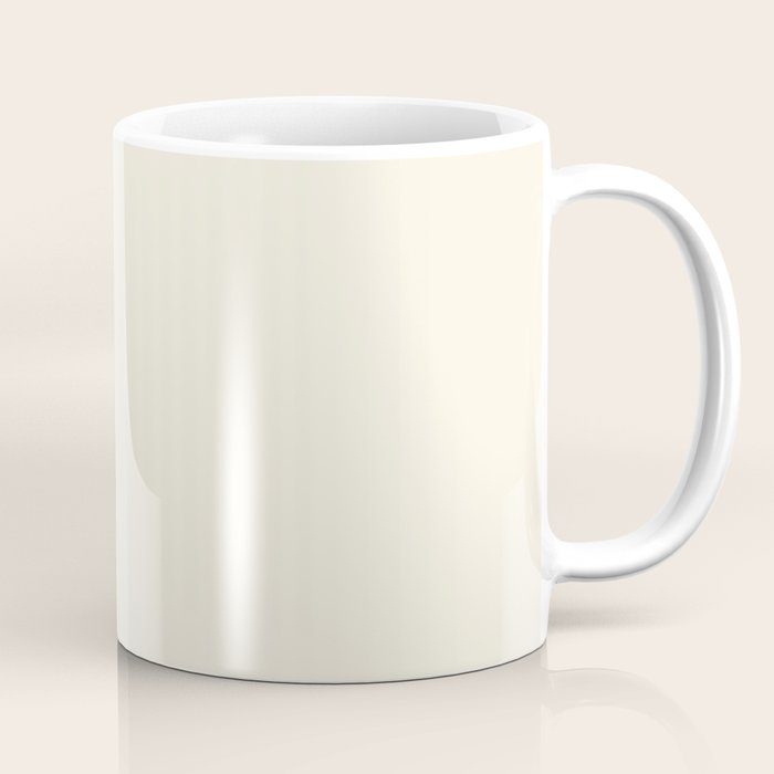 Cream - Solid Color Collection Coffee Mug Gallery Image 1