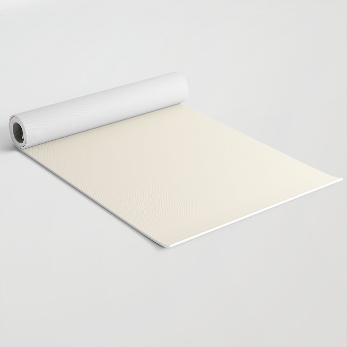 Cream - Solid Color Collection Yoga Mat Gallery Image 2