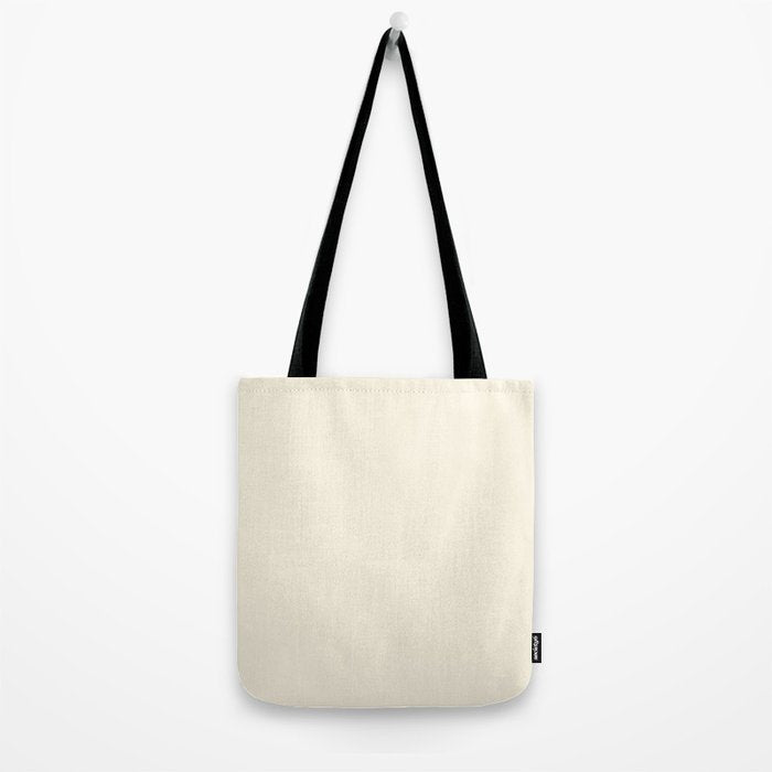 Cream - Solid Color Collection Tote Bag Gallery Image 2