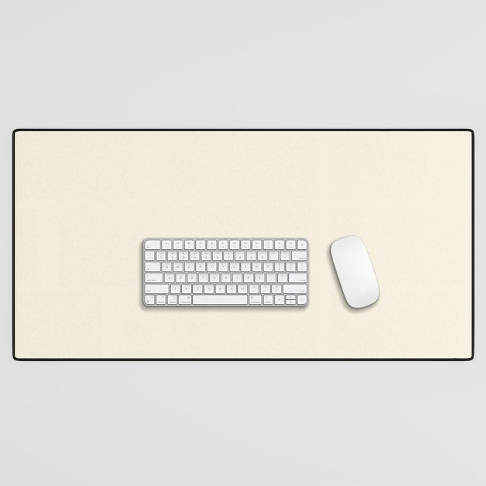 Cream - Solid Color Collection Desk Mat Gallery Image 1