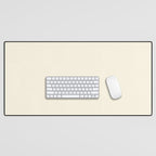 Cream - Solid Color Collection Desk Mat Gallery Image 1
