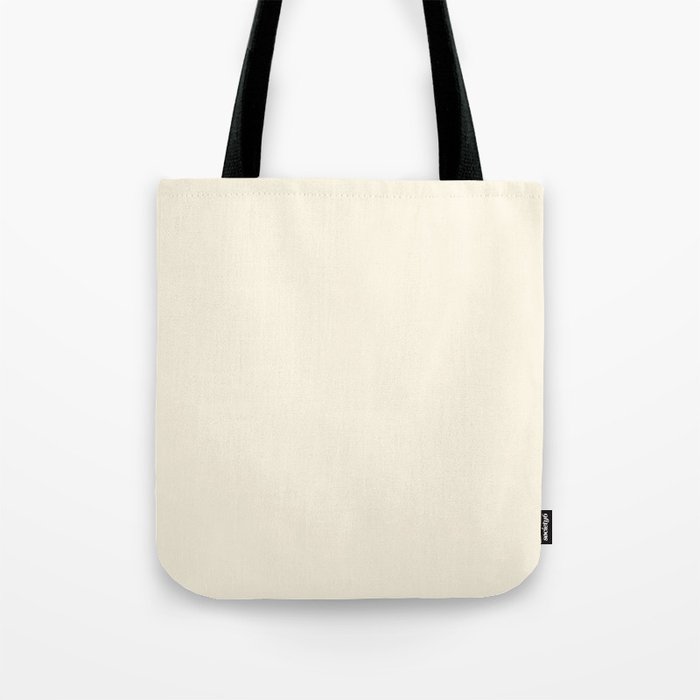 Cream - Solid Color Collection Tote Bag Gallery Image 1