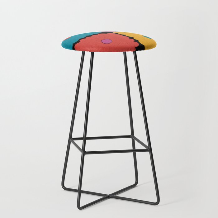 Flower Tile Stool Gallery Image 1