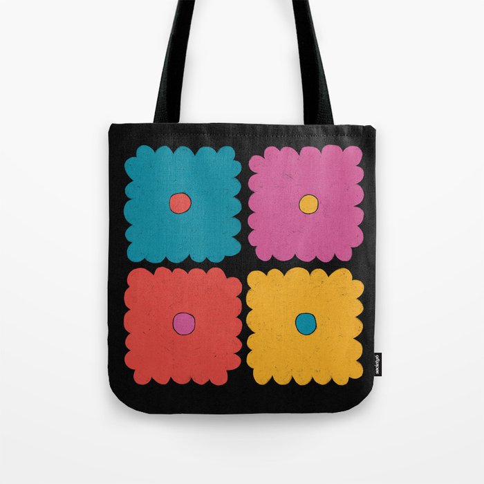 Flower Tile Tote Bag Gallery Image 1