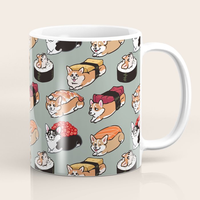 Sushi  Corgi Coffee Mug Gallery Image 1