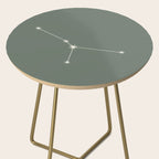 Cancer Zodiac Star Constellation Line Art Sage Side Table Gallery Image 2